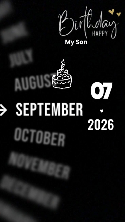 BDAY MY SON 07Septem