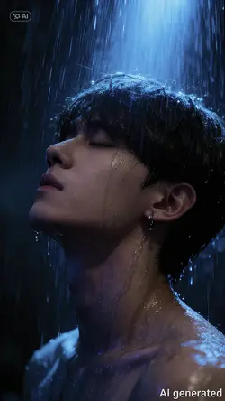 đứng dưới mưa