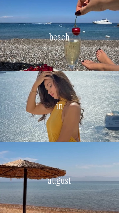 Playa en agosto