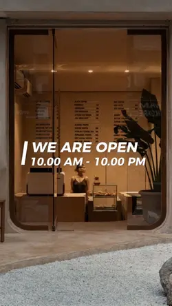 We are open