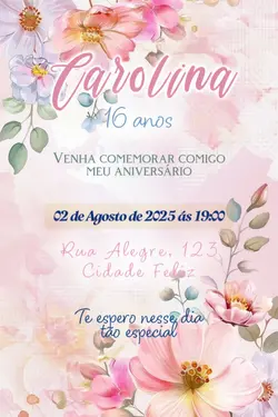Convite Aniversário 