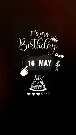May 16th My Birthday