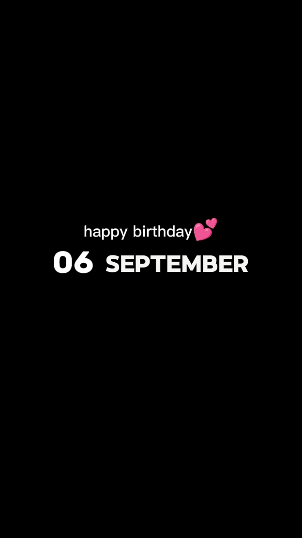 HBD 06 de setembro 