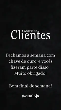 queridos Clientes 