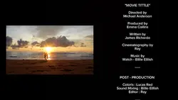 Outro credits film