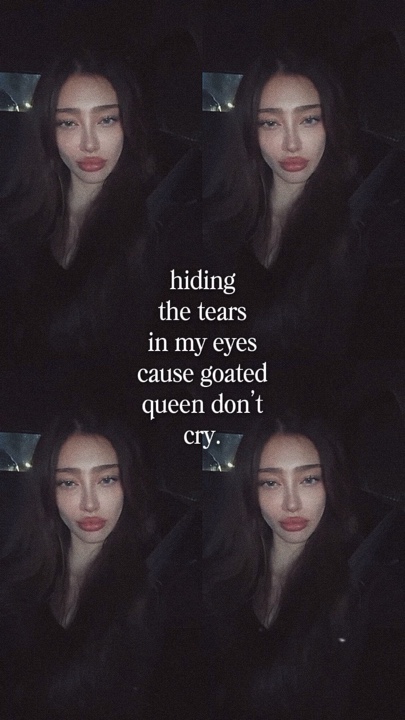 Hiding the tears