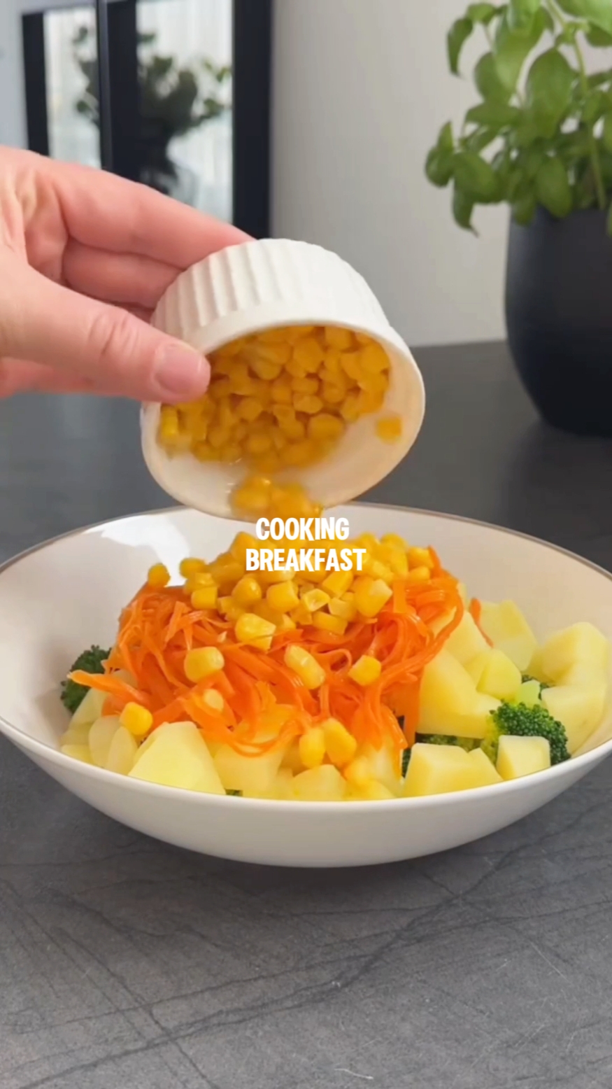 Frühstück kochen 
