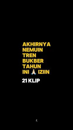 Akhirnya tren bukber