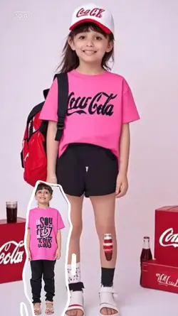 criança coca-cola