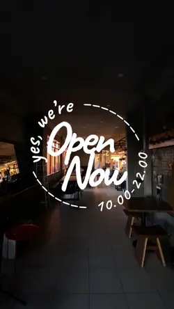 We are open