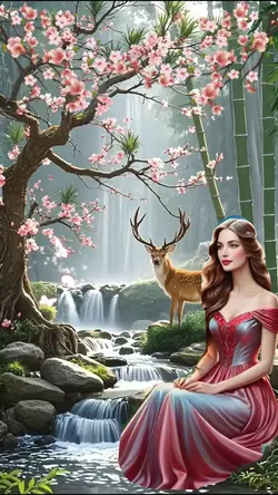 cảnh đẹp bờ suối 