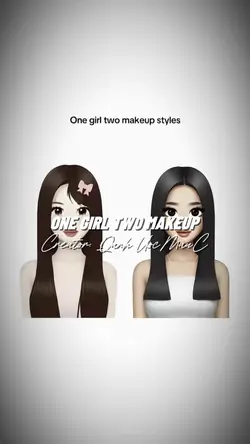 One girl two