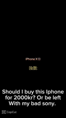 Iphone X edit