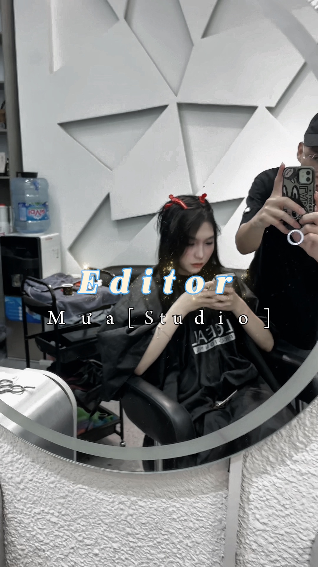Mẫu edit salon tóc