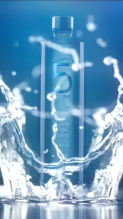 Efecto de salpicaduras de agua