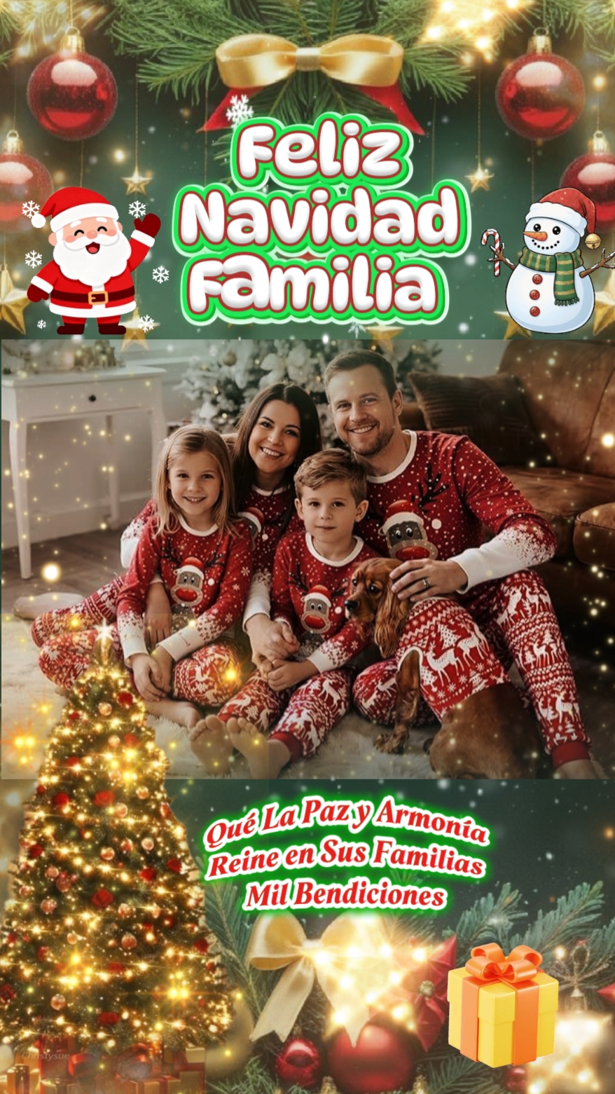 Weihnachtsfoto Familie