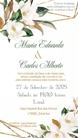 Convite de Casamento