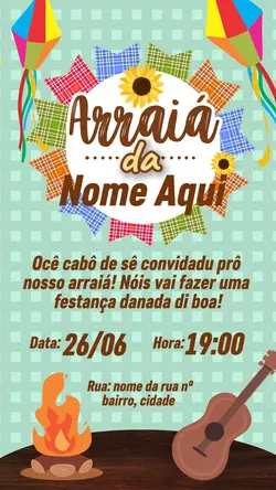 convite festa junina