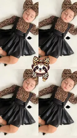 Leopar Desenli Kolaj