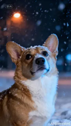 Cinematic Snow Dog