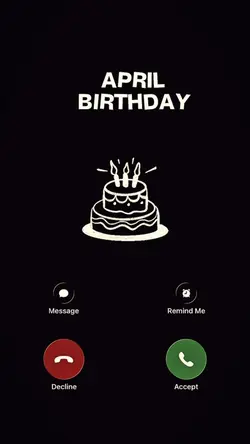 APRIL BIRTHDAY CALL