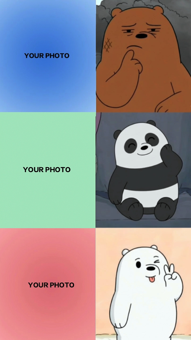 3 poses