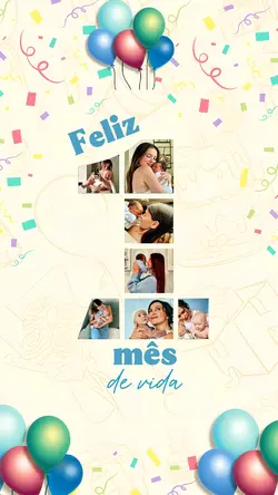 Feliz 1 mês de vida