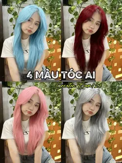 4 màu tóc AI