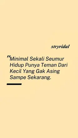 punya teman dari