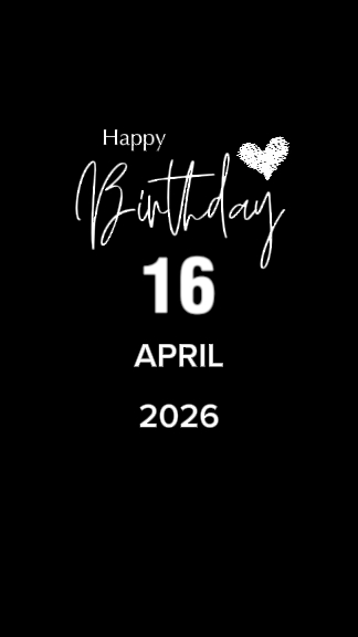 BIRTHDAY APRIL 16