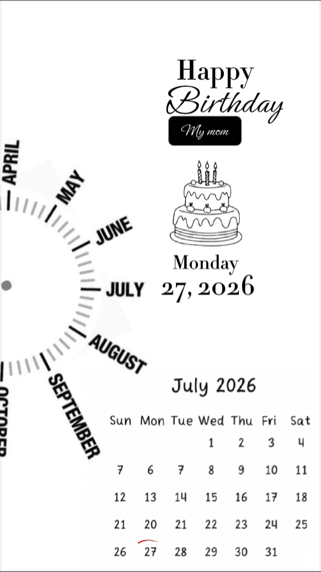 Hbd mother 27 july 