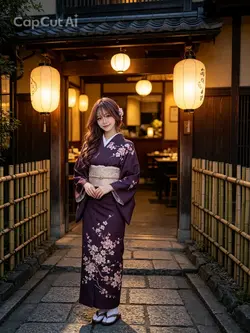 京都の街の美人女将