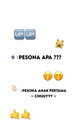 PESONA APA ??