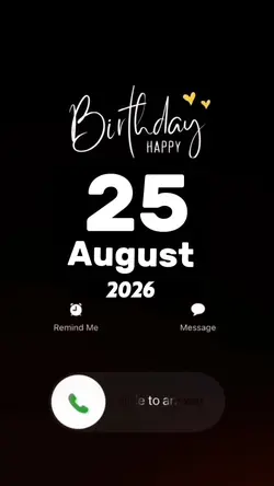 Hbd 25 August 2026