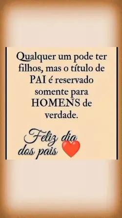 Feliz dia dos pais