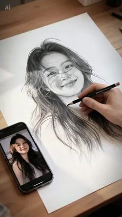 AI vẽ tranh chì 