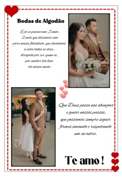 2 anos de casados