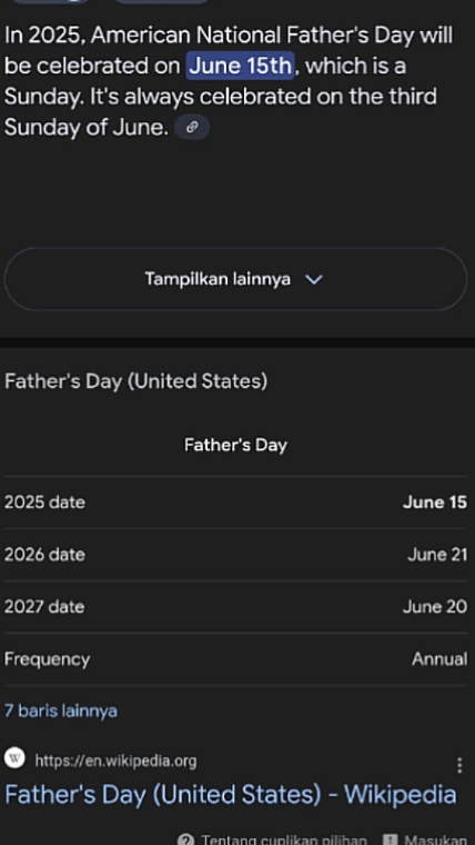 perlambatan hari ayah 