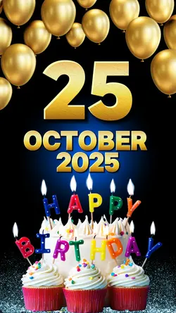 BIRTHDAY 25 OCTOBER 