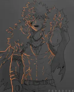 mha glowing art