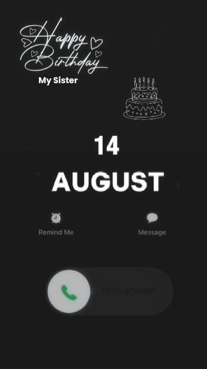 Hbd minha irmã 14 