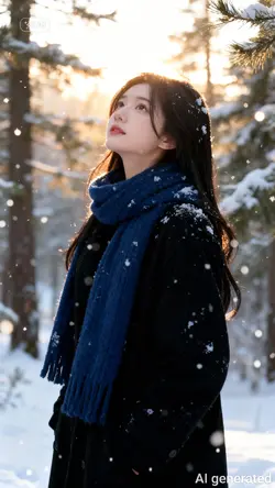 Ghép ảnh tuyết rơi