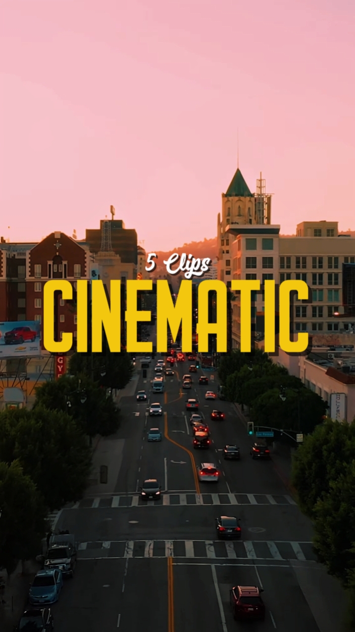 5 CLIPS CINÉMATIQUES