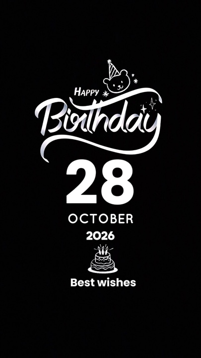 CUMPLEAÑOS 28 DE OCTUBRE