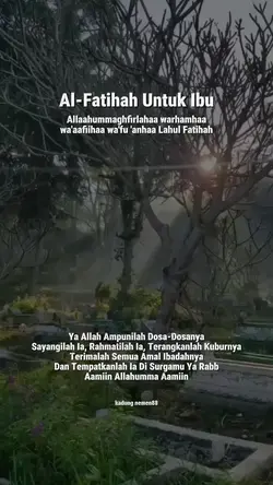 Alfatihah untuk ibu