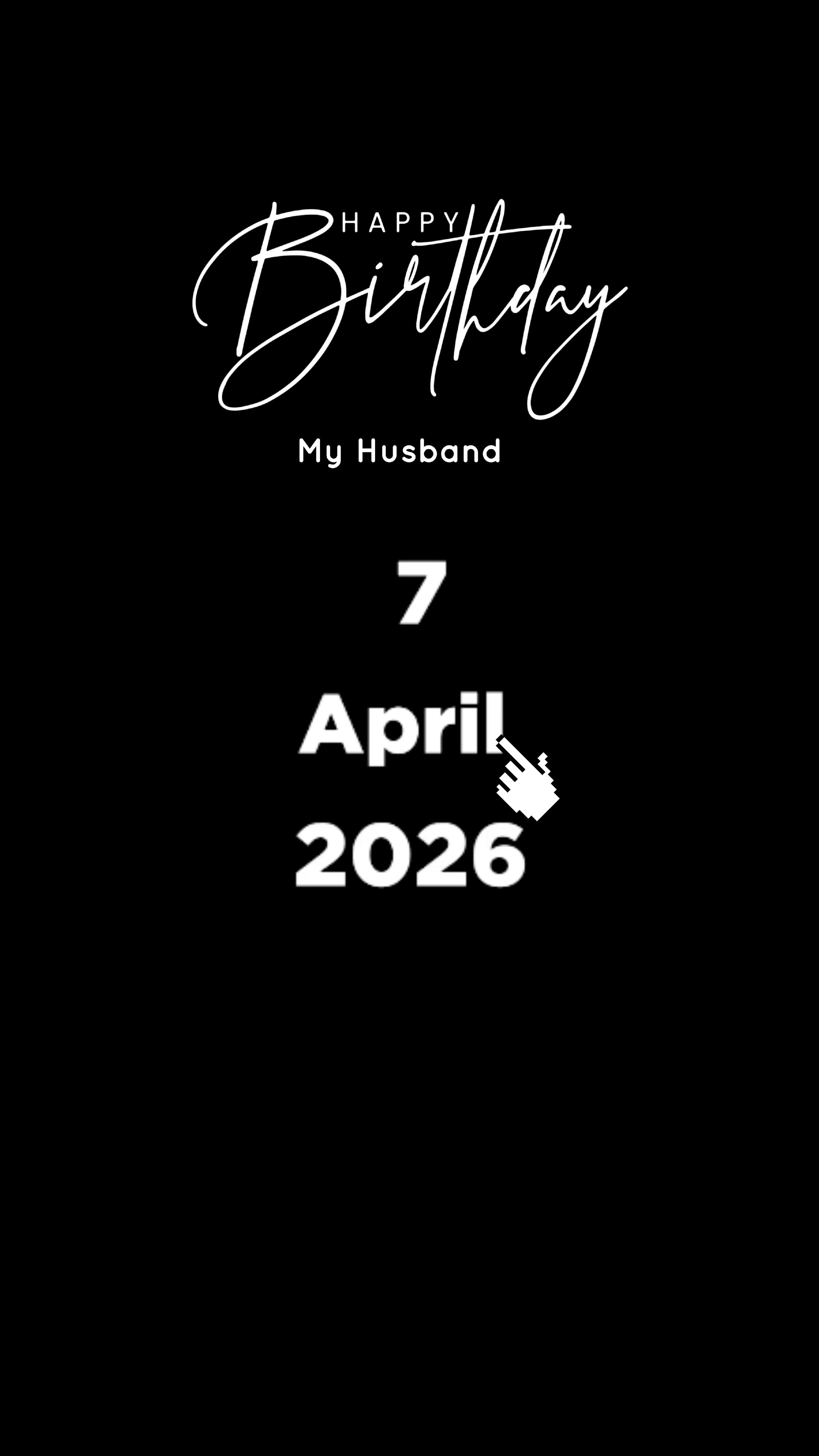 HBD HUSBAND 7 APRIL