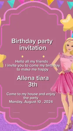 Birthday invitation