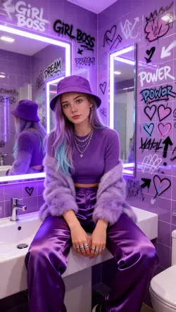 Purple girl Ai