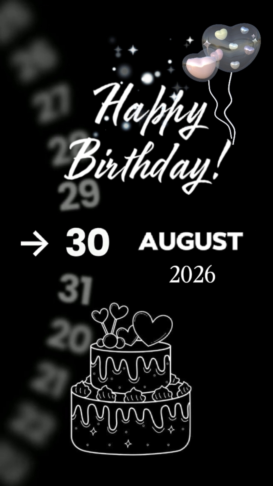 BIRTHDAY 30 AUGUST 