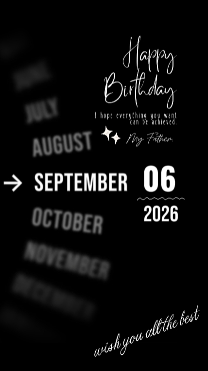 HBD PAI 6 DE SETEMBRO